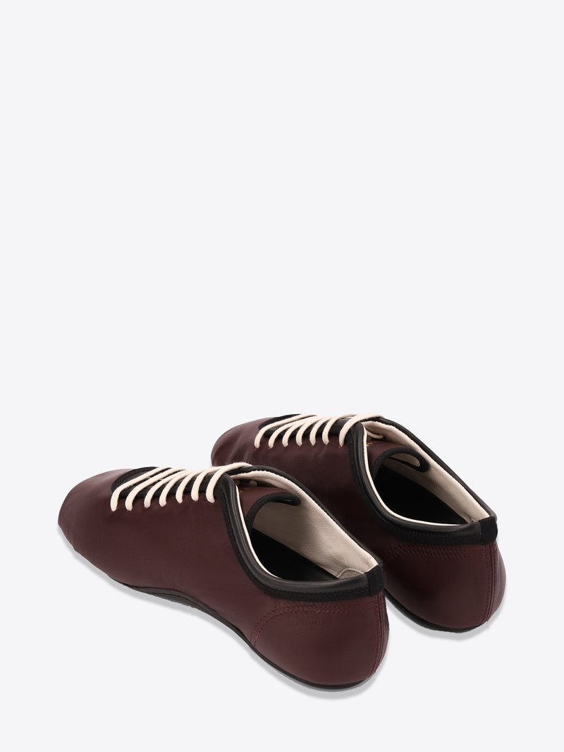 Leather ballerina sneakers