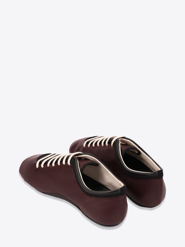 Leather ballerina sneakers