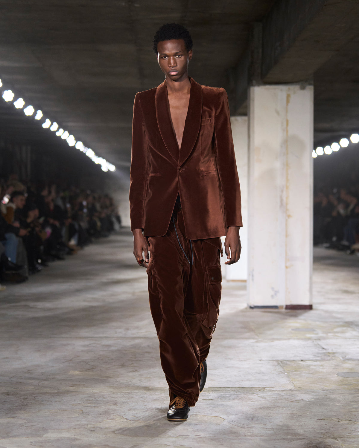 Blazer Dries Van Noten Marron - Taille S, 100% Coton, Style Piste, Occasion En Excellent état, Fait En Belgique