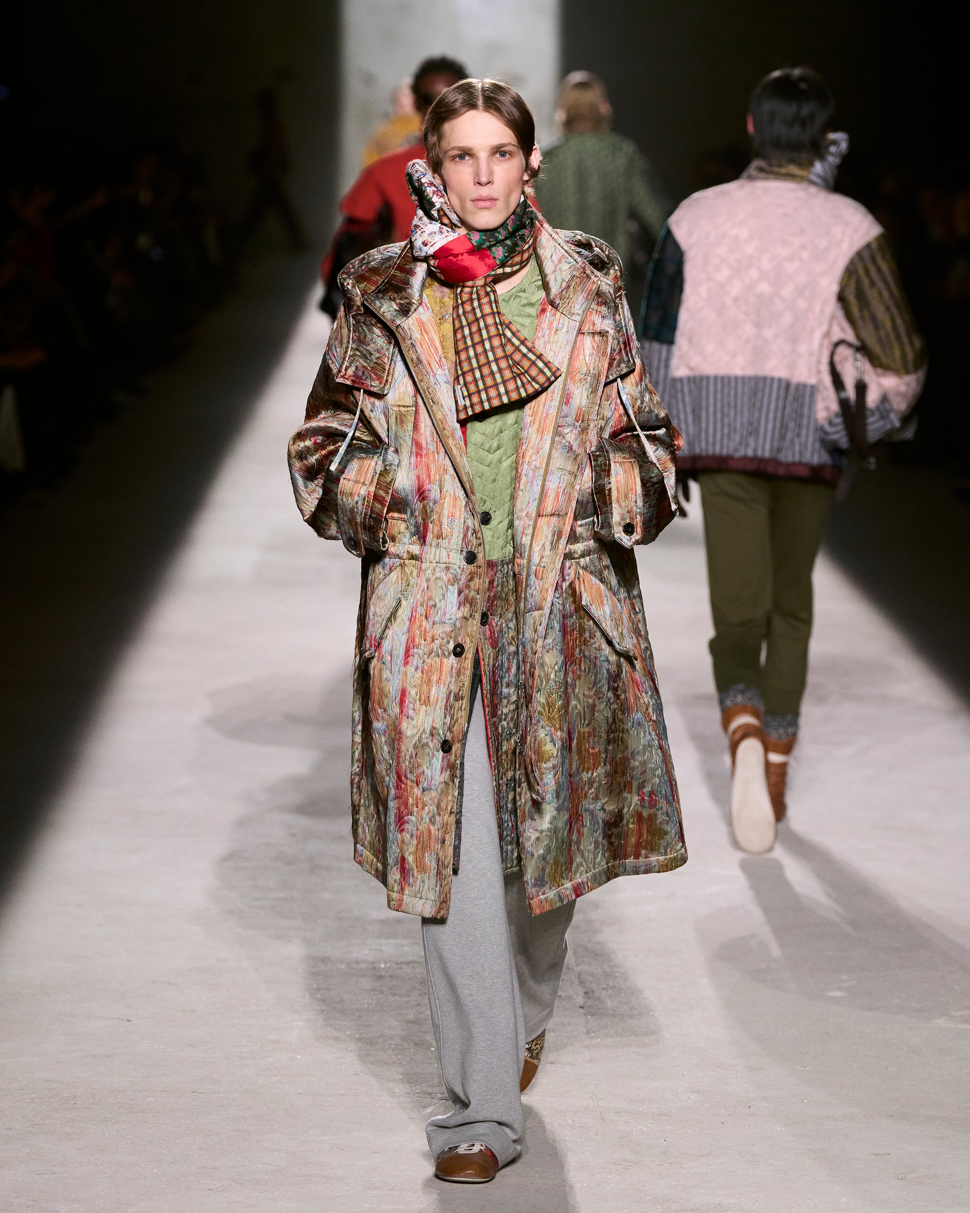 dries van noten アーカイブ　コーデュロイブーツカットパンツ Show AW 26-27 Men | Dries Van Noten