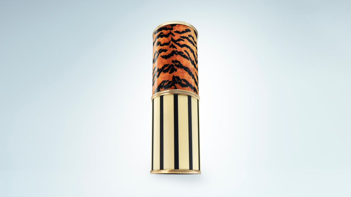 Tiger print lipstick case