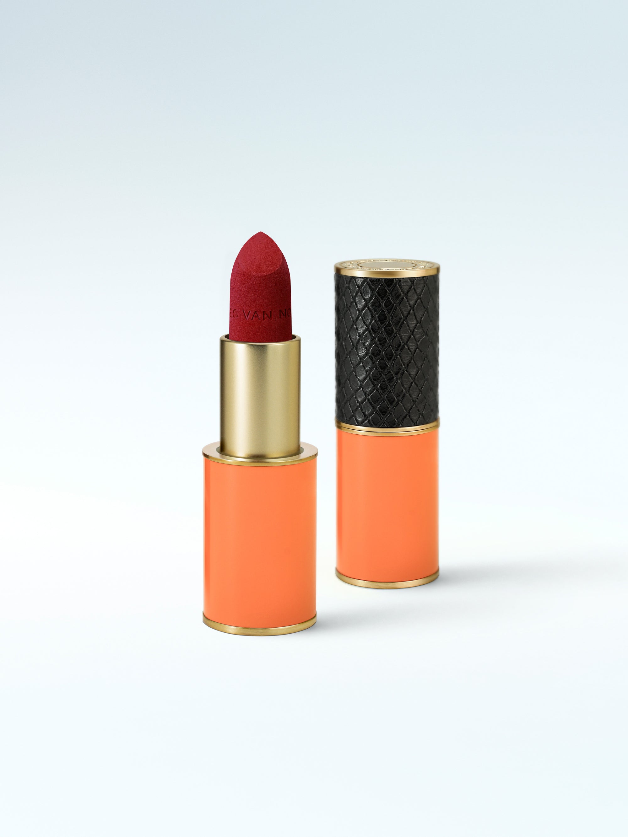 Refillable Lipstick MATTE, Clockwork leather case, Favorite red shade