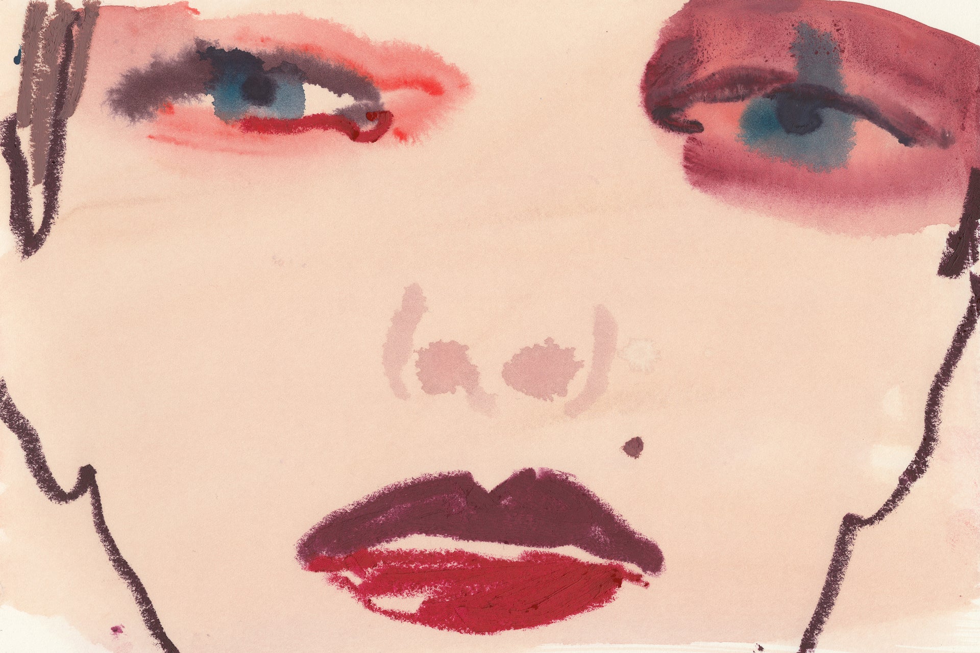 THE LIPSTICK DRAWING SERIES